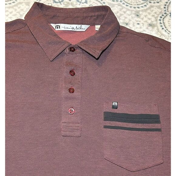 Travis Mathew Other - Travis Matthew Men's Large Short Sleeve Chest Pocket Stretch Golf Polo Shirt